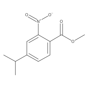 Methyl 4-isopropyl-2-nitrobenzoate结构式