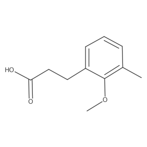 Benzenepropanoic acid, 2-methoxy-3-methyl- Structure