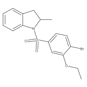 1-Bromo-2-ethoxy-4-[(2-methylindolinyl)sulfonyl]benzene Structure