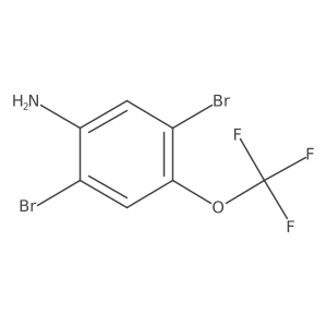 2,5-Dibromo-4-(trifluoromethoxy)aniline Structure