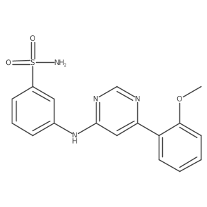 3-[[6-(2-Methoxyphenyl)pyrimidin-4-yl]amino]benzenesulfonamide结构式