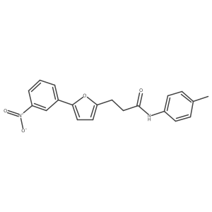 3-(5-(3-Nitrophenyl)furan-2-yl)-N-(p-tolyl)propanamide Structure