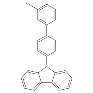 9-(3'-Bromo[1,1'-biphenyl]-4-yl)-9H-carbazole结构式