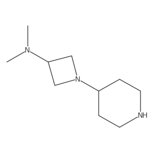 N,N-dimethyl-1-(4-piperidinyl)-3-azetidinamine Structure