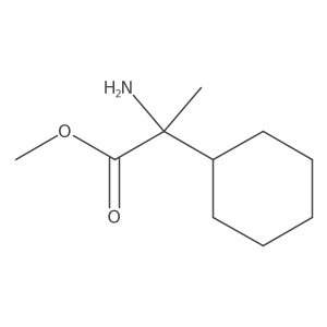 methyl (2S)-2-amino-2-cyclohexylpropanoate结构式
