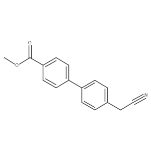 Methyl 4'-(cyanomethyl)[1,1'-biphenyl]-4-carboxylate Structure