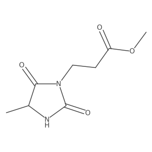 Methyl 4-methyl-2,5-dioxo-1-imidazolidinepropanoate结构式
