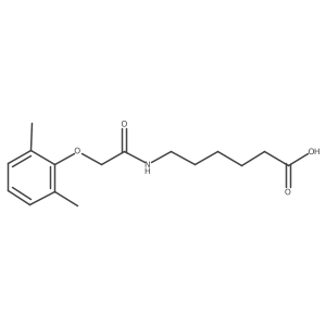 6-{[(2,6-Dimethylphenoxy)acetyl]amino}hexanoic acid Structure