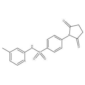1-(4-{[(4-Methyl-2-pyridyl)amino]sulfonyl}phenyl)azolidine-2,5-dione Structure
