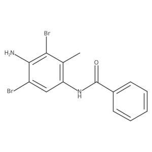 N-(4-amino-3,5-dibromo-2-methylphenyl)benzamide Structure