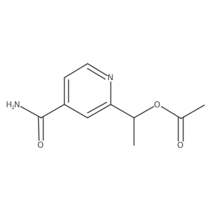 2-[1-(Acetyloxy)ethyl]-4-pyridinecarboxamide结构式