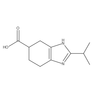 2-(propan-2-yl)-4,5,6,7-tetrahydro-1H-1,3-benzodiazole-5-carboxylic acid结构式