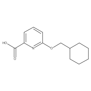 6-(Cyclohexylmethoxy)-2-pyridinecarboxylic acid结构式