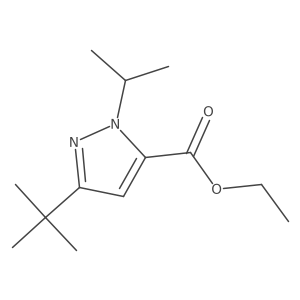 ethyl 3-tert-butyl-1-isopropyl-1H-pyrazole-5-carboxylate Structure