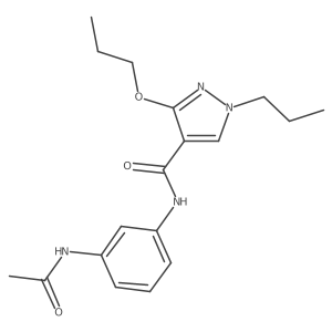 N-(3-acetamidophenyl)-3-propoxy-1-propyl-1H-pyrazole-4-carboxamide Structure