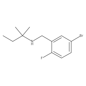 [(5-Bromo-2-fluorophenyl)methyl](2-methylbutan-2-YL)amine结构式