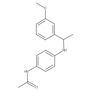N-[4-[[1-(3-Methoxyphenyl)ethyl]amino]phenyl]acetamide Structure