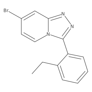 7-Bromo-3-(2-ethylphenyl)-1,2,4-triazolo[4,3-a]pyridine Structure
