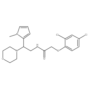 2-(2,4-dichlorophenoxy)-N-(2-(1-methyl-1H-pyrrol-2-yl)-2-morpholinoethyl)acetamide Structure