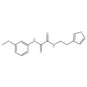 N'-[3-(methylsulfanyl)phenyl]-N-[2-(thiophen-3-yl)ethyl]ethanediamide Structure