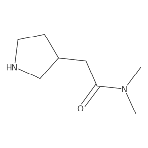 N,N-dimethyl-2-pyrrolidin-3-yl-acetamide Structure