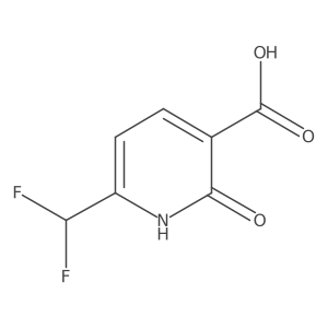6-(Difluoromethyl)-2-oxo-1,2-dihydropyridine-3-carboxylic acid Structure