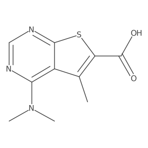 4-(Dimethylamino)-5-methylthieno[2,3-d]pyrimidine-6-carboxylic acid Structure