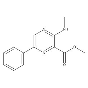 Methyl 3-(methylamino)-6-phenylpyrazine-2-carboxylate Structure