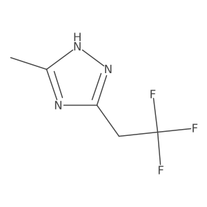 3-Methyl-5-(2,2,2-trifluoroethyl)-1H-1,2,4-triazole Structure