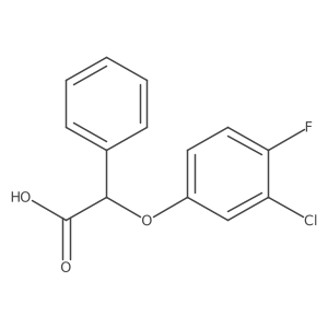 2-(3-Chloro-4-fluorophenoxy)-2-phenylacetic acid Structure