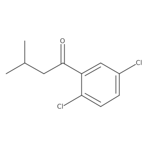 1-(2,5-Dichlorophenyl)-3-methylbutan-1-one结构式