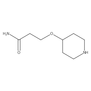 3-(Piperidin-4-yloxy)propanamide结构式