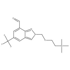 5-(trifluoromethyl)-2-((2-(trimethylsilyl)ethoxy)methyl)-2H-indazole-7-carbaldehyde结构式