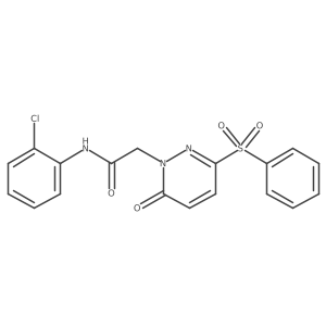 N-(2-chlorophenyl)-2-(6-oxo-3-(phenylsulfonyl)pyridazin-1(6H)-yl)acetamide Structure