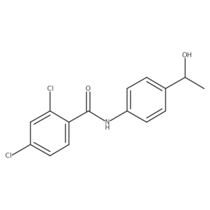 2,4-Dichloro-N-(4-(1-hydroxyethyl)phenyl)benzamide Structure
