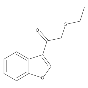 1-(1-Benzofuran-3-yl)-2-(ethylsulfanyl)ethan-1-one Structure