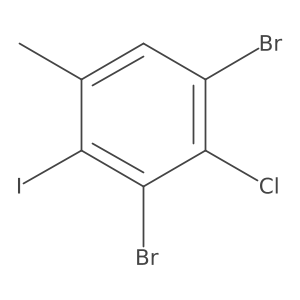 4-Chloro-3,5-dibromo-2-iodotoluene结构式