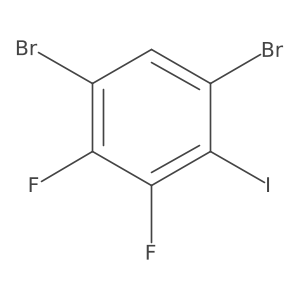 4,6-Dibromo-2,3-difluoroiodobenzene Structure