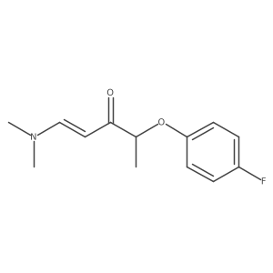 1-(Dimethylamino)-4-(4-fluorophenoxy)-1-penten-3-one结构式