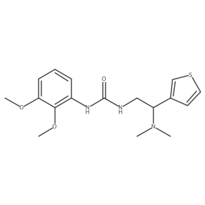 1-(2,3-Dimethoxyphenyl)-3-(2-(dimethylamino)-2-(thiophen-3-yl)ethyl)urea Structure