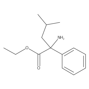 Ethyl 2-amino-4-methyl-2-phenylpentanoate Structure