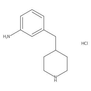 3-(Piperidin-4-ylmethyl)aniline hydrochloride结构式