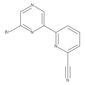 6-(6-Bromo-2-pyrazinyl)-2-pyridinecarbonitrile Structure