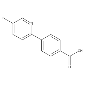 4-(5-Fluoropyridin-2-yl)benzoic acid Structure