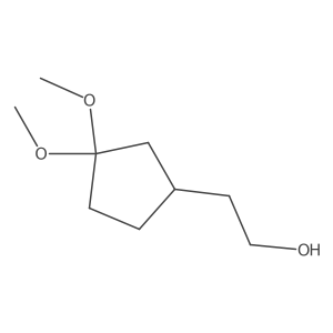 2-(3,3-Dimethoxycyclopentyl)ethanol结构式