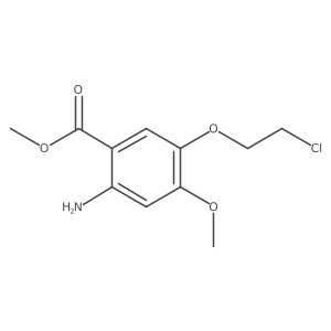Methyl 2-amino-5-(2-chloroethoxy)-4-methoxybenzoate结构式