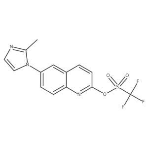 [6-(2-Methylimidazol-1-yl)quinolin-2-yl] trifluoromethanesulfonate结构式
