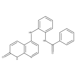 N-[2-[(7-oxo-8H-1,8-naphthyridin-4-yl)amino]phenyl]benzamide Structure