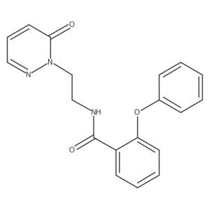 N-(2-(6-oxopyridazin-1(6H)-yl)ethyl)-2-phenoxybenzamide结构式