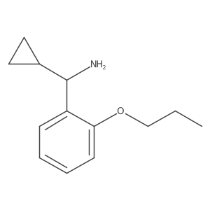 (S)-Cyclopropyl(2-propoxyphenyl)methanamine Structure